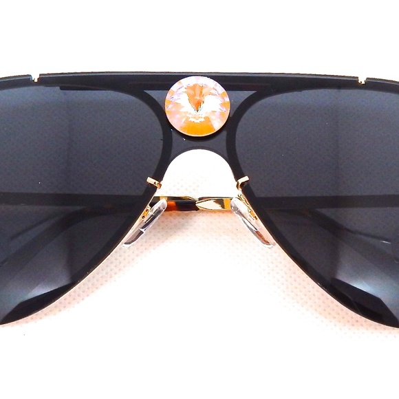 PANTHER POWER CANARY OPAL AVIATOR GLASSES NEW - Picture 2 of 5
